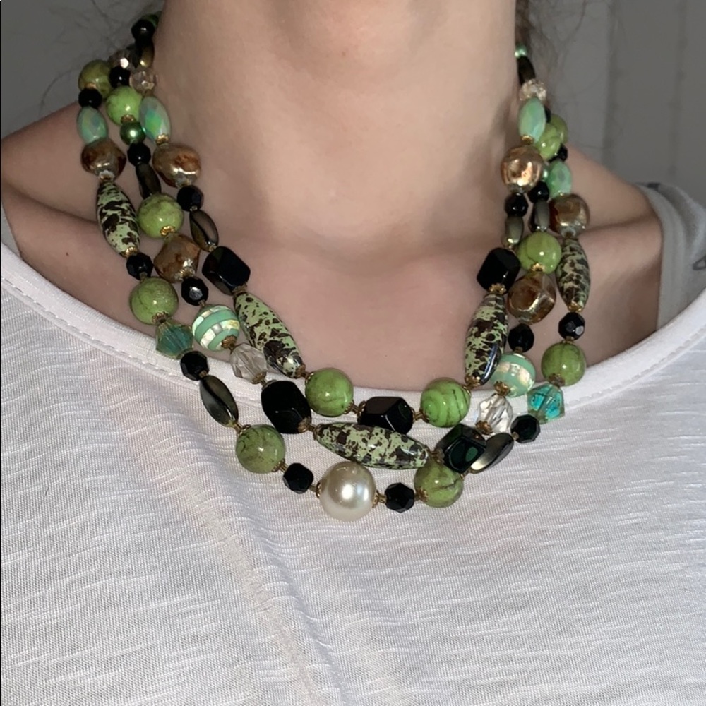 Triple layer necklace